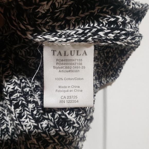 ARITZIA Talula Varrick Crop Knit Top Black and White Size XS - Picture 6 of 7